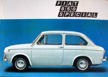 Fiat 850 Special Modelprogram 1969 Carbrochure (6879)